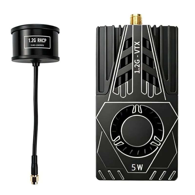 Fpv Drone Antenna - VTX สำหรับเครื่องส่งสัญญาณวิดีโอ FPV 1.2Ghz 5W พร้อมเสาอากาศ