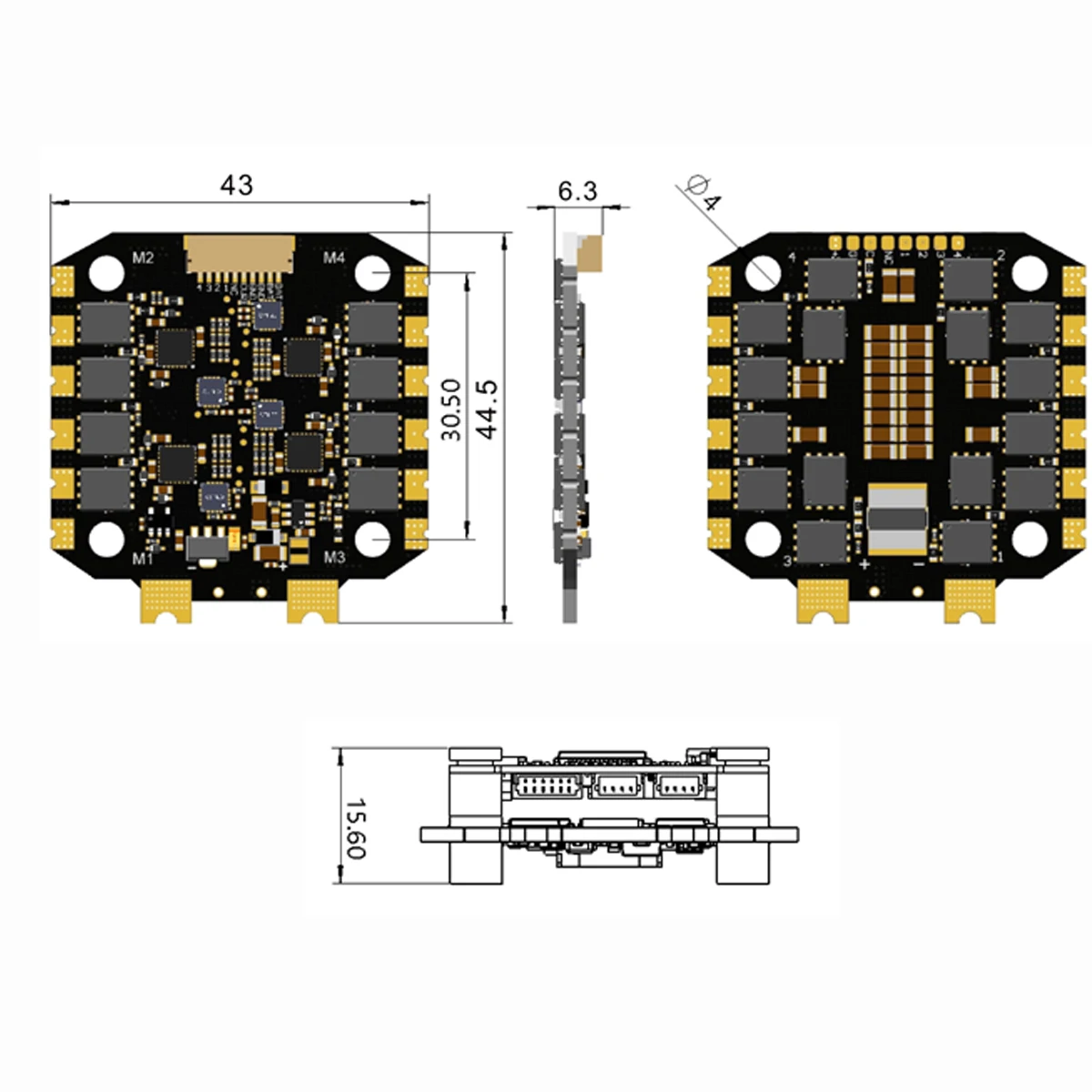 F4 F405 F7 F722 ตัวควบคุมการบิ - Betaflight Fc F7 บทวิจารณ์และราคา